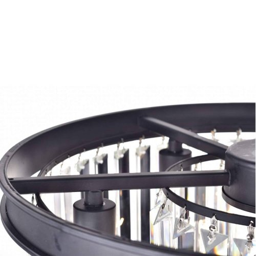 KR0387P-6B/P black/clear Подвесная люстра Delight Collection 1920s Odeon KR0387P-6B/P black/clear