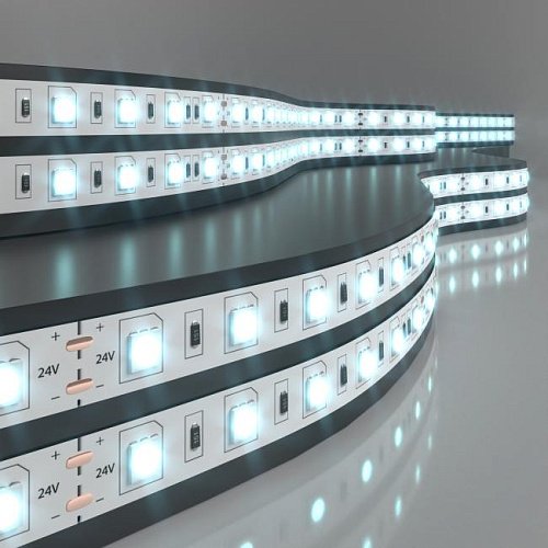 Лента светодиодная 60Led 14,4W IP20 6500K холодный белый (5050 24V 60Led 14,4W IP20) LED лента Elektrostandard 24V 14,4W IP20 Лента светодиодная 60Led 14,4W IP20 6500K холодный белый (5050 24V 60Led 14,4W IP20) a052967