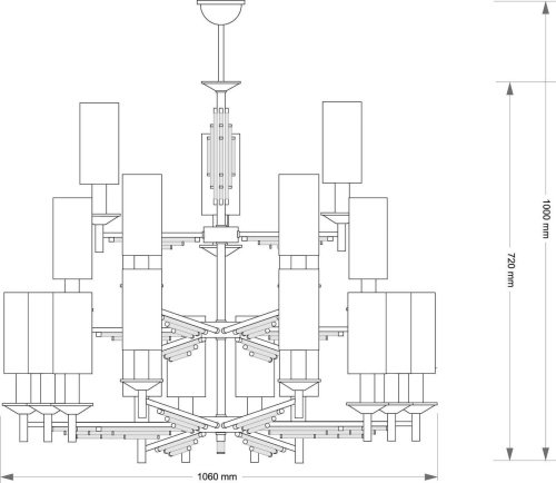 Потолочная люстра Kutek Felino FEL-ZW-21(P/A)