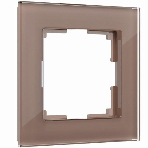 W0011142/ Рамка на 1 пост Favorit (латте, стекло) Рамка Werkel W0011142/ Рамка на 1 пост Favorit (латте, стекло)