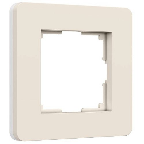 W0013066/ Рамка на 1 пост Split (айвори/белый, soft-touch) Рамка Werkel Split айвори/белый, soft-touch W0013066/ Рамка на 1 пост Split (айвори/белый, soft-touch)
