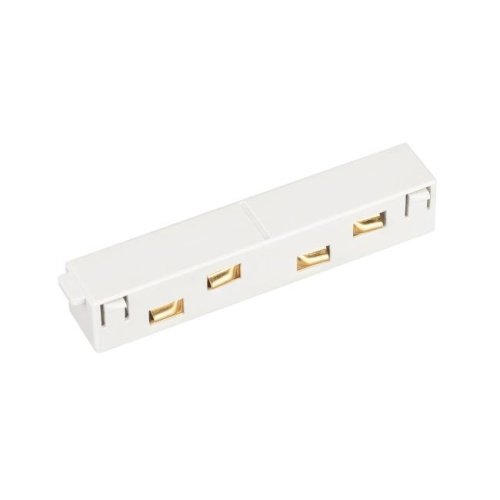 035805 Прямой белый коннектор для электрического соединения треков Arlight Mag-Orient 035805