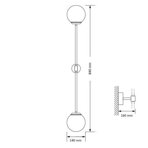 Настенное бра Kutek Ultimo ULT-K-2(Z)