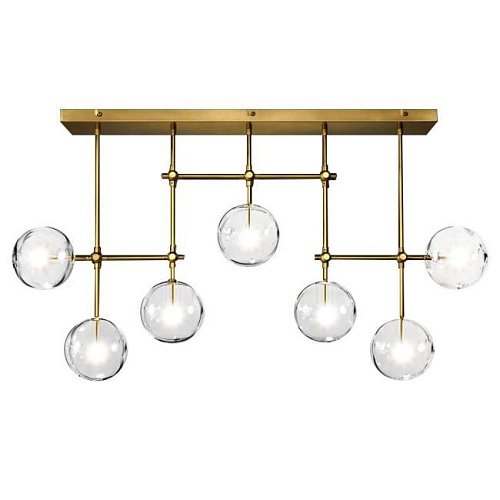 KG0835P-7A brass Потолочная люстра Delight Collection Globe Mobile KG0835P-7A brass