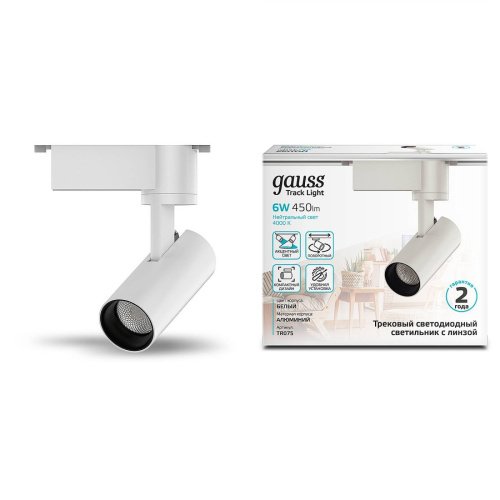 TR075 Трековый светильник Gauss Track TR075