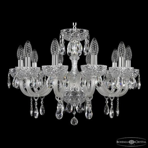 Подвесная люстра Bohemia 5417 5417/10/195 Ni Clear/M-1F