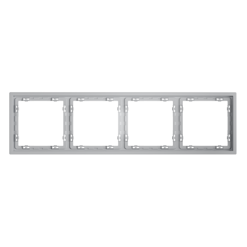 Рамка пластиковая VOLTUM S70 на 4 поста, (серый)