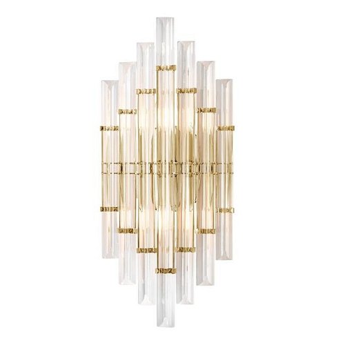Настенное бра Crystal Lux Saragosa SARAGOSA AP2 BRASS/TRANSPARENTE