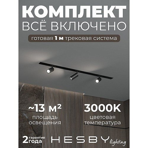 Трековая система Skylite №3 Hesby Lighting HSBL_kompl_S003_VI1B3K