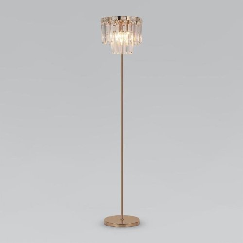 Торшер Eurosvet Elegante 01137/3 золото/прозрачный хрусталь Strotskis