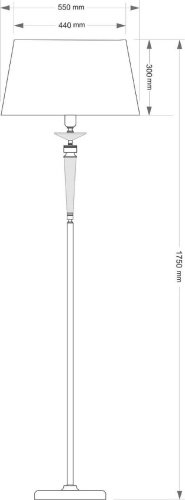 Торшер Kutek Zola ZOL-LS-1(BN/A)