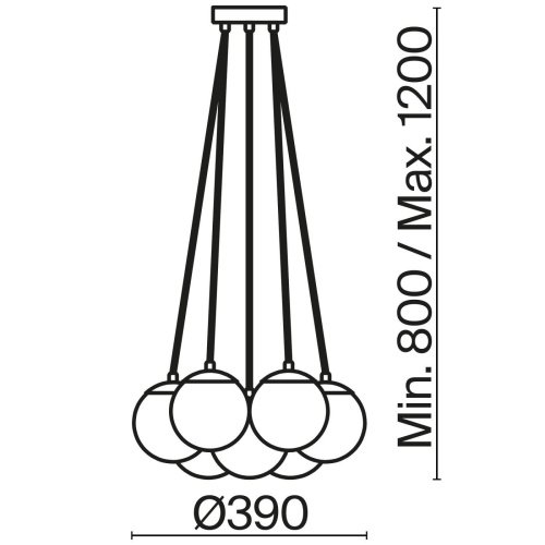 FR5231PL-07CH Подвесная люстра Freya Fiesta FR5231PL-07CH