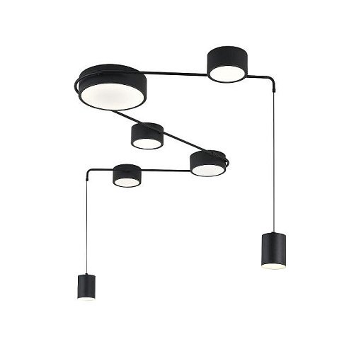 V000160L Светильник подвесной Indigo Modulo V000160L 14028/7С Black