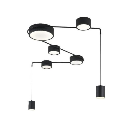 V000160L Светильник подвесной Indigo Modulo V000160L 14028/7С Black