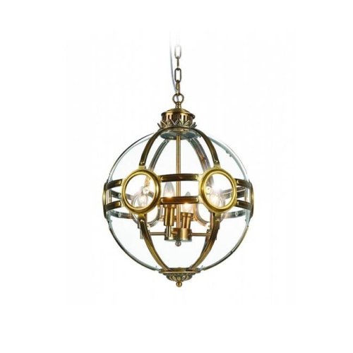 KG0516P-3 antique brass Подвесная люстра Delight Collection Hagerty KG0516P-3 antique brass