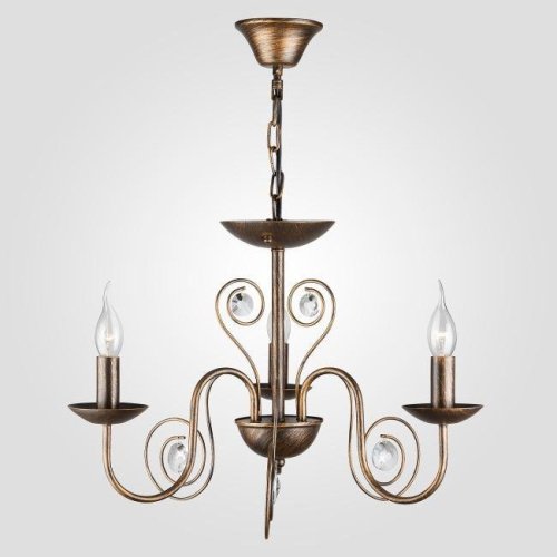 Подвесная люстра Eurosvet Tomas 60018/3 черный с золотом