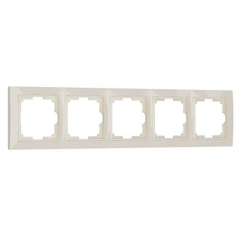 W0052003/ Рамка на 5 постов Snabb basic (слоновая кость) Рамка Werkel W0052003/ Рамка на 5 постов Snabb basic (слоновая кость)
