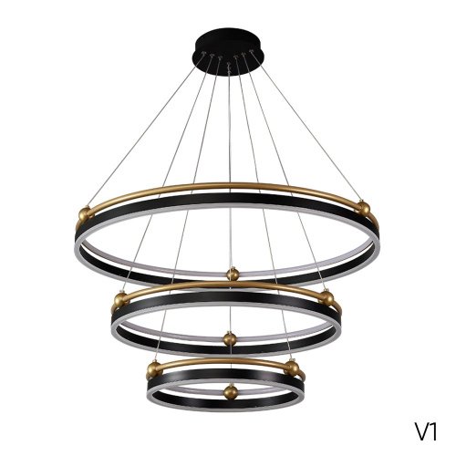 FERNANDO SP158W LED BLACK/GOLD Подвесная люстра Crystal Lux Fernando FERNANDO SP158W LED BLACK/GOLD
