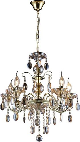 Подвесная хрустальная люстра Yolanda Toplight TL7210D-05GD