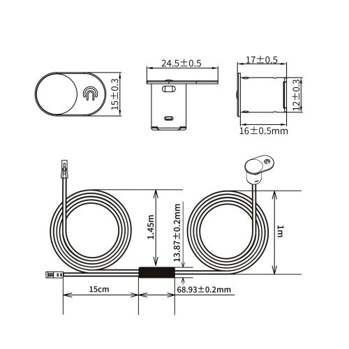 00-00045485 Датчик сенсорный SR-Wind-Touch, SWG Standard 00-00045485