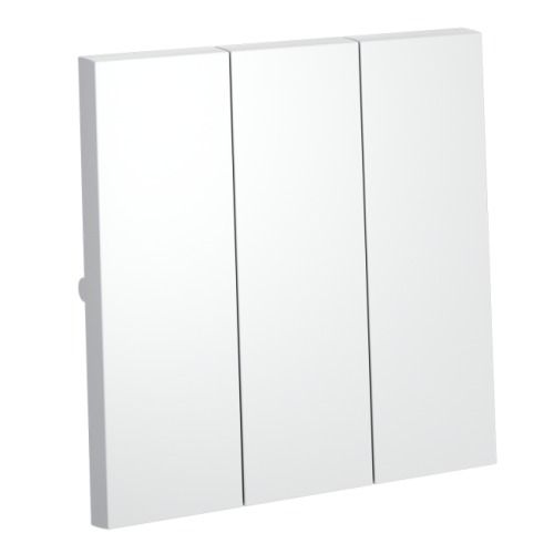 Клавиши для выключателя/переключателя трехклавишного, S70 (белый матовый)