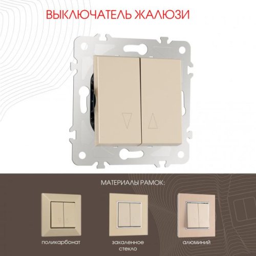 Выключатель Arte Milano Am-203 203.38-2.shampan