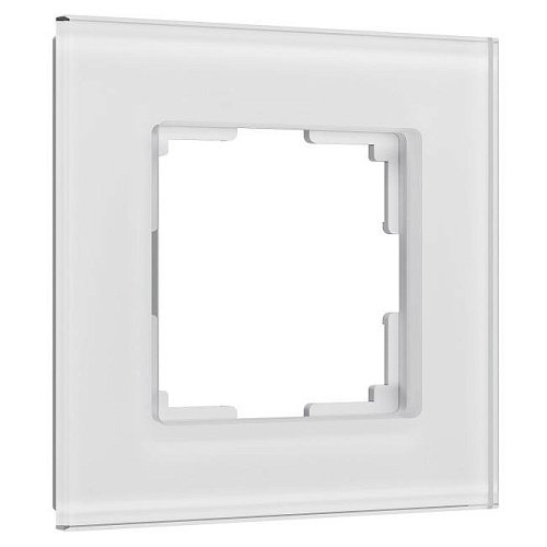 W0013101/ Рамка на 1 пост Senso (белый, стекло soft-touch) Рамка Werkel W0013101/ Рамка на 1 пост Senso (белый, стекло soft-touch)