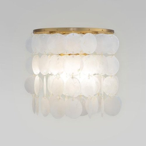 Настенное бра Eurosvet Sandra 60084/2 латунь/перламутр