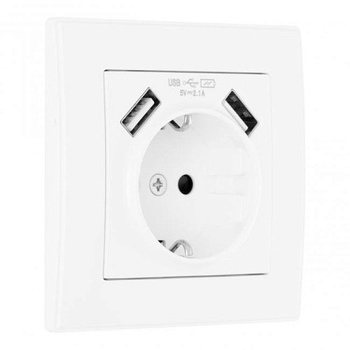SET06-1-47-1 white Розетка Arte Milano Set06-1 SET06-1-47-1 white