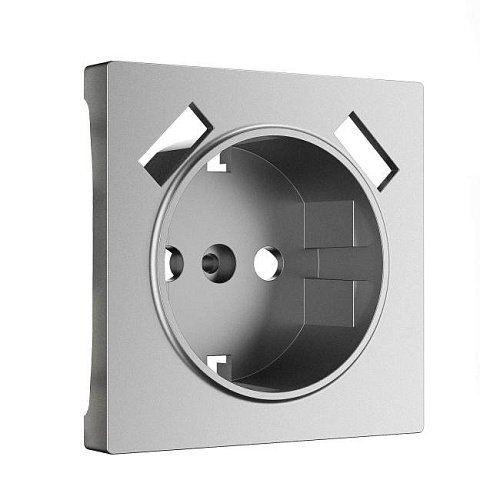 W1179565/ Накладка для розетки USB (серебряный матовый) Накладка на механизм Werkel W1179565/ Накладка для розетки USB (серебряный матовый)