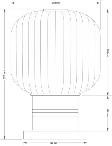 Настольная лампа Kutek Alba ALB-LN-2(ZM)