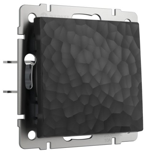 Выключатель Werkel W1212008/ Выключатель одноклавишный проходной (hammer черный)