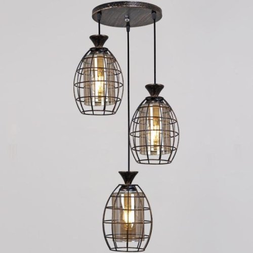 Подвесной светильник 03525-0.9-03 BK+GD