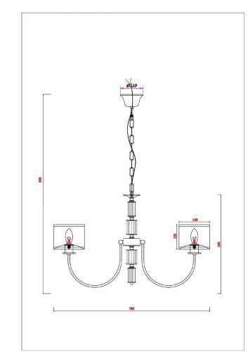 Подвесная люстра Arte Lamp Attore A4092LM-5CC