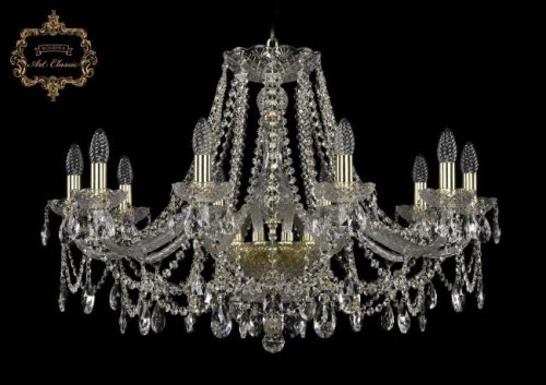 Подвесная хрустальная люстра 11.25 Art Classic 11.25.10.300.Gd.Sp