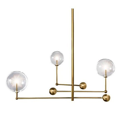 KG0835P-3 brass Люстра на штанге Delight Collection Globe Mobile KG0835P-3 brass