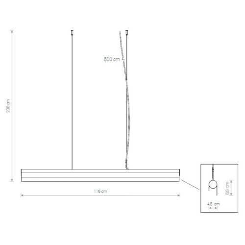 Светильник подвесной Nowodvorski Cameleon Q Led 8452