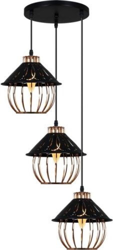 Подвесной светильник 02503-0.9-03 BK+GD