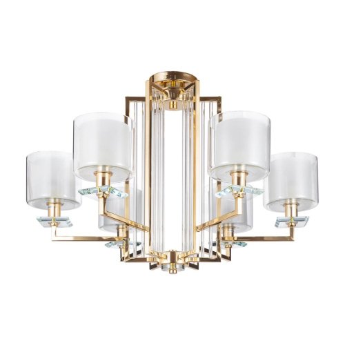 NICOLAS SP-PL6 GOLD/WHITE Подвесная люстра Crystal Lux Nicolas NICOLAS SP-PL6 GOLD/WHITE