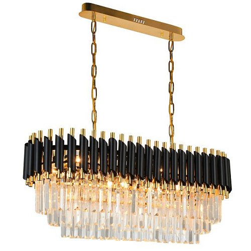 DARIAN 76017/8C GOLD BLACK Подвесная люстра Natali Kovaltseva Darian DARIAN 76017/8C GOLD BLACK