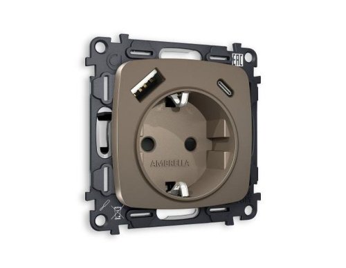 Розетка Ambrella Volt OMEGA MO640010