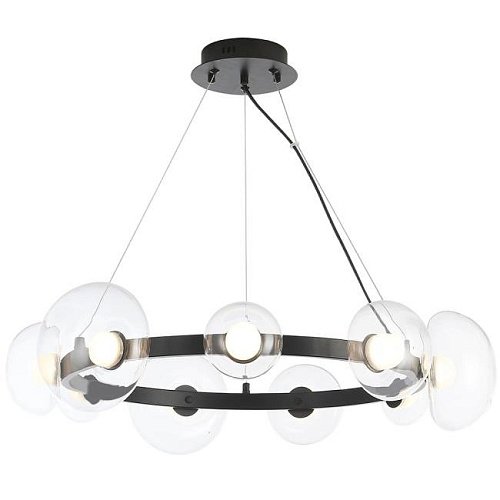 BOSQUE SP9 BLACK/TRANSPARENT Подвесная люстра Crystal Lux Bosque BOSQUE SP9 BLACK/TRANSPARENT