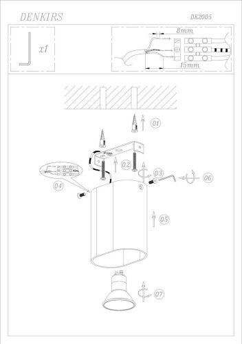 DK2005-WH Накладной светильник Denkirs DK2005-WH