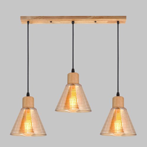 Светильник подвесной IMEX MD.5870-3-P-WOOD+BK