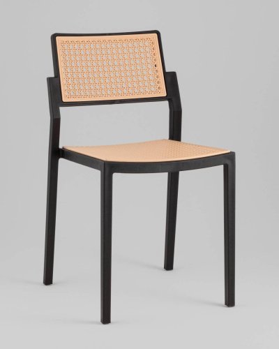 Стул пластиковый Stool Group Milto 8059 black/beige