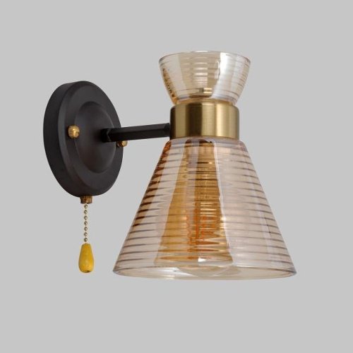 MD.6200-1-W-BK+COP Настенное бра IMEX MD.6200-1-W-BK+COP