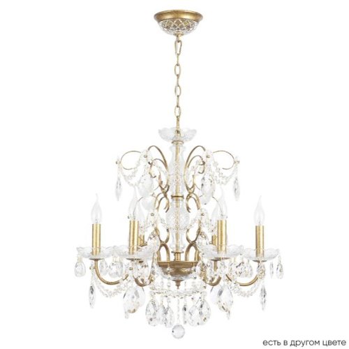 ODELIS SP6 GOLD Подвесная люстра Crystal Lux Odelis ODELIS SP6 GOLD