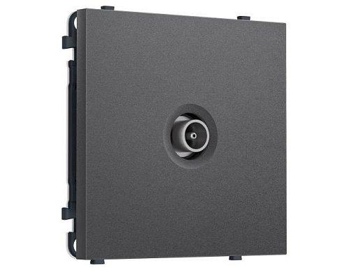 MS663010 Комплект механизма TV розетки оконечной SIGMA Антрацит серый 50-870 MHz 1dB QUANT PRO (SP6630, PR202)