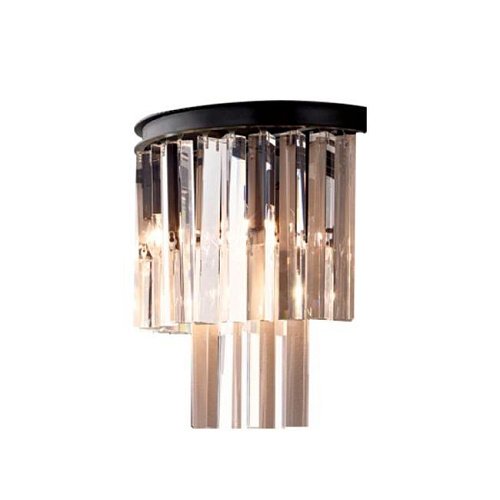 KR0387W-2B black/clear Настенное бра Delight Collection 1920s Odeon KR0387W-2B black/clear