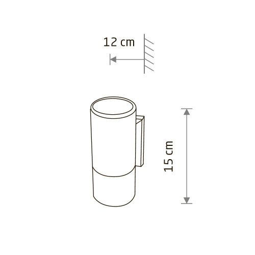Уличный настенный светильник Nowodvorski Negro 4425